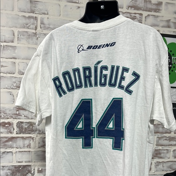 Seattle mariners White Short Sleeve Tee #44 - Picture 4 of 6